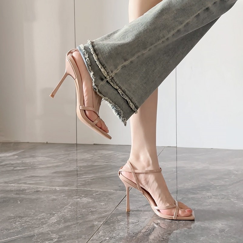 Sandal Strappy Heeled - Sandálias Stiletto Femininas Xia com Tira