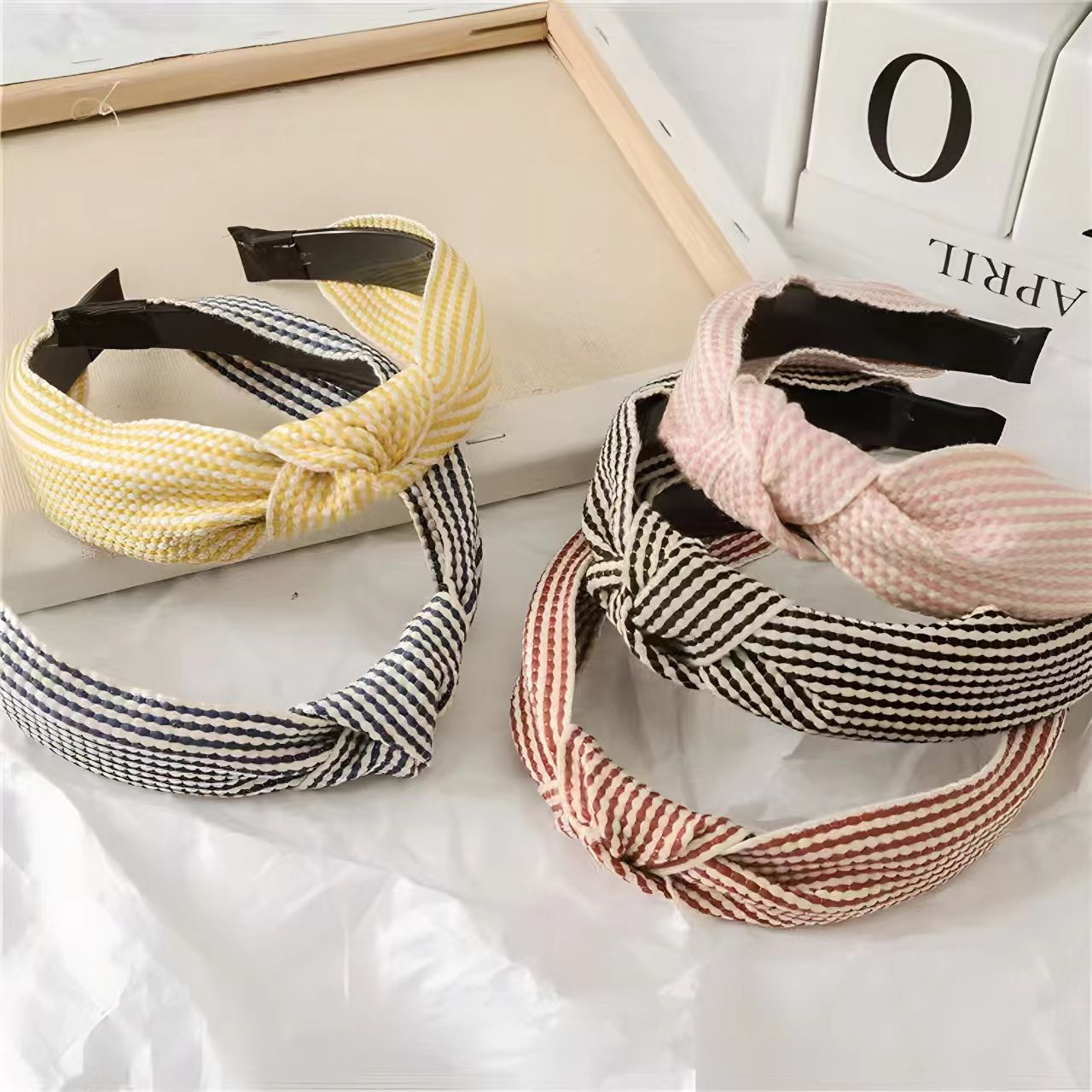 Faixa de Cabelo Xadrez com Bor - Headband Summer Knit avaliação e preço