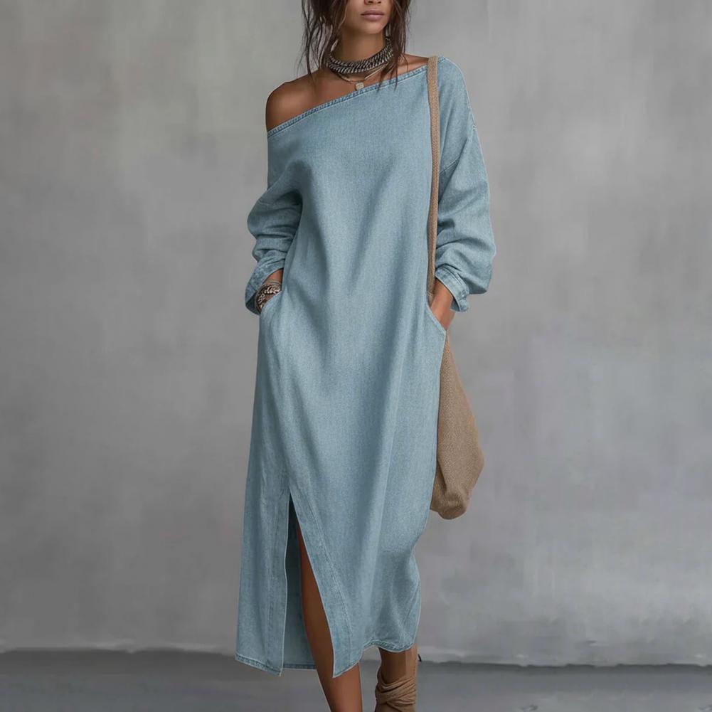 Vestido Maxi Feminino de Um Om - Linen Dress Wrap avaliação e preço