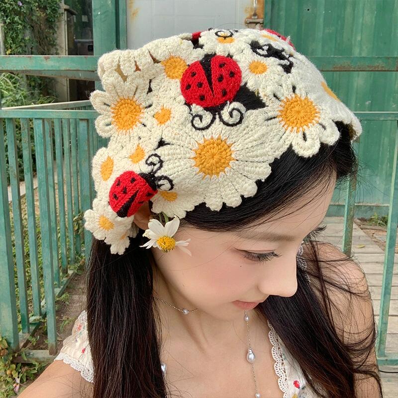 Coreano doce bonito artesanal  - Headband Summer Knit avaliação e preço