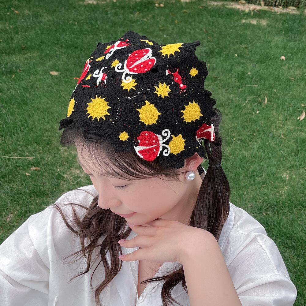 Coreano doce bonito artesanal  - Headband Summer Knit avaliação e preço
