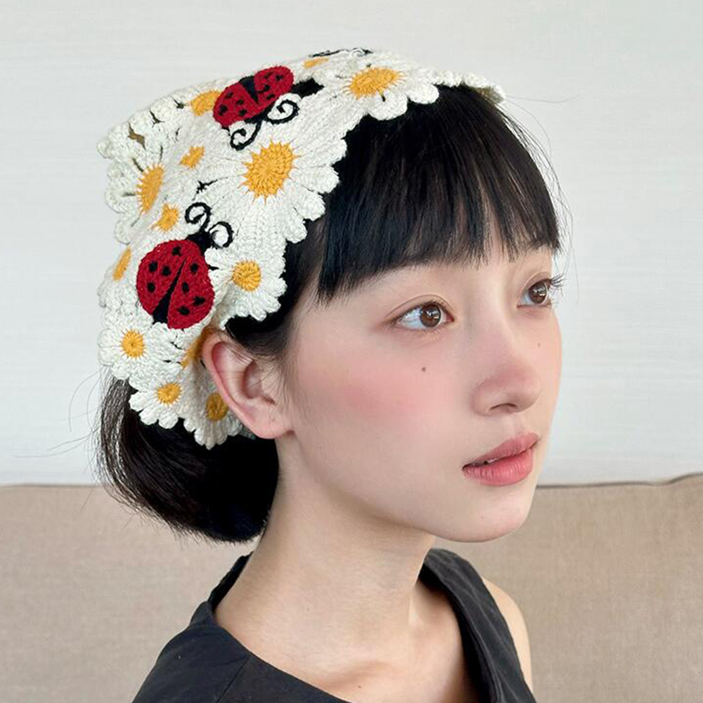 Coreano doce bonito artesanal  - Headband Summer Knit avaliação e preço