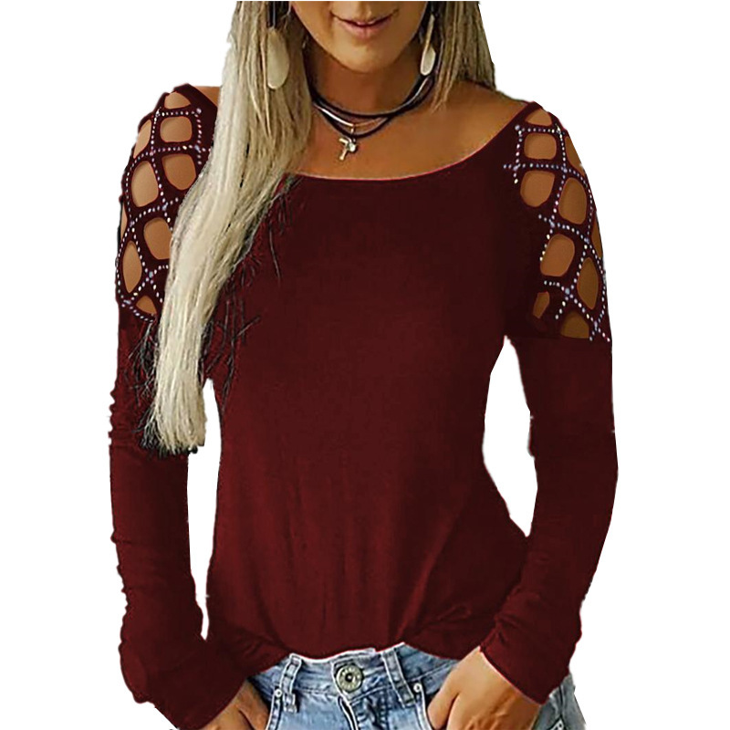 Camiseta Feminina de Manga Lon - Blouse Off Shoulder avaliação e preço
